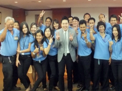 บริษัท มิตซูบิชิ อีเล็คทริค ออโตเมชั่น (ประเทศไทย) จำกัด จัดอบรมหลักสูตร เทคนิคการสร้างแรงจูงใจในการทำงานร่วมกัน - Motivation Techniques for Management เมื่อวันที่ 29 มีนาคม 2556 ดร.จอมพล จีญภิญโญ